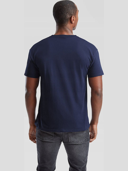 Fruit of the Loom Original Unisex Διαφημιστικό T-shirt Κοντομάνικο Navy