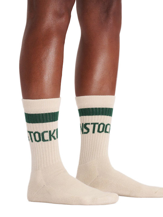 Birkenstock Șosete cu Model Bej Verde