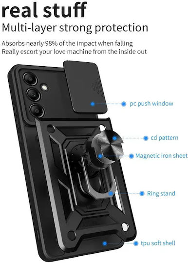 Калъф Defender За Xiaomi Redmi Note 14 5g Черен