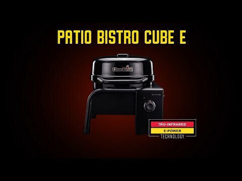 Char-Broil Tischplatte Elektrischer Grill mit Grill 1500W Edelstahl mit Deckel 38,4x38,4cm