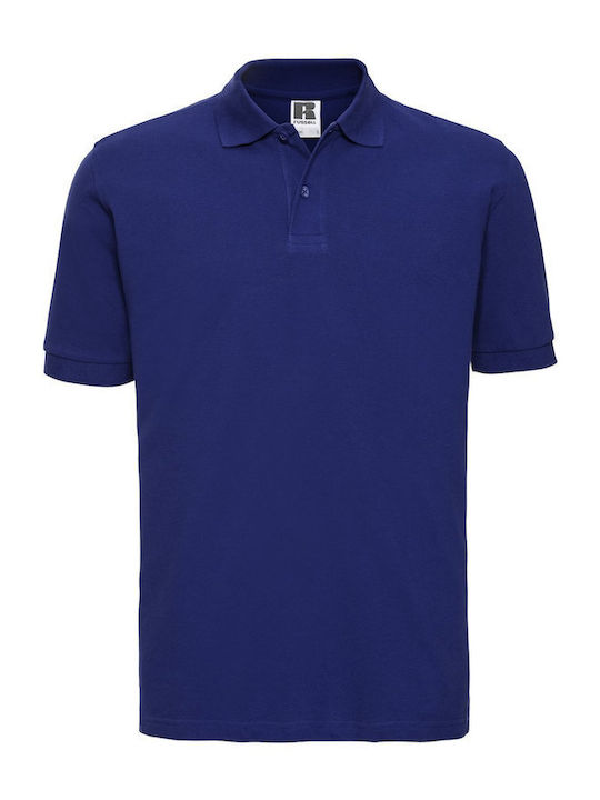 Russell Europe Unisex Рекламна Тениска Къс Ръкав Светлосин