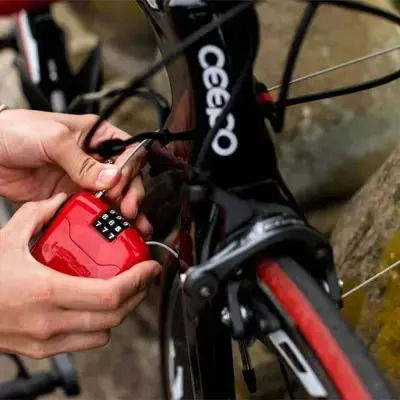 Hiplok Fx Cable Lock Color Red Lock Type Combination Length 100cm