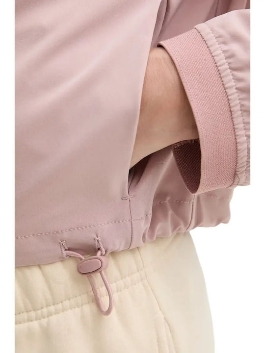 Short Women's Knitted Cardigan Pink