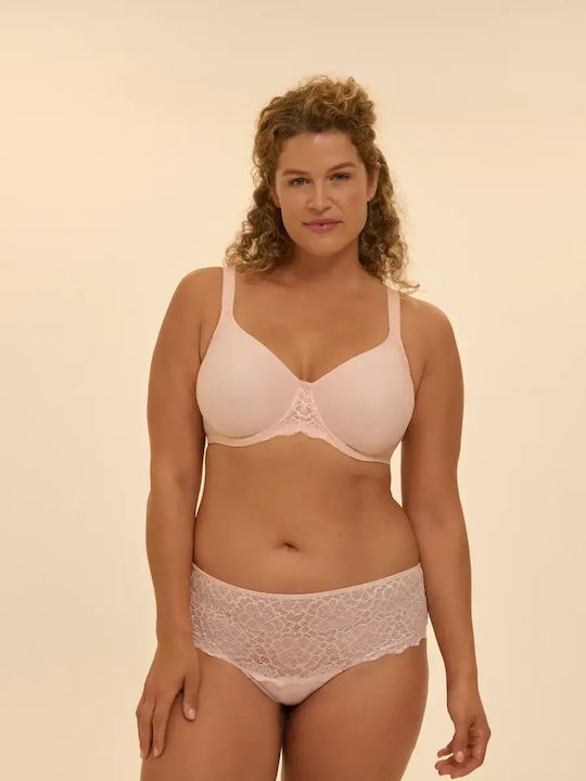 Poudre Blush Minimizer Bra With Underwire