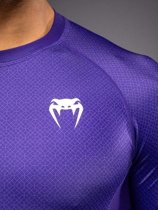 Venum Men's Short Sleeve Shirt VENUM-06052-008 for Jiu-Jitsu Purple