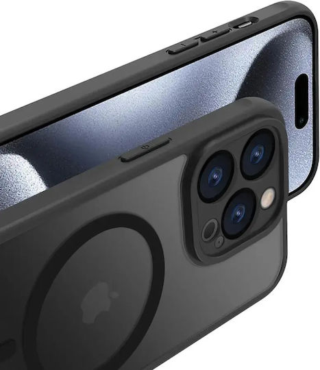 DreamGSM Handyhülle Panzer Matt Case Mags iPhone 16 Plus Schwarz