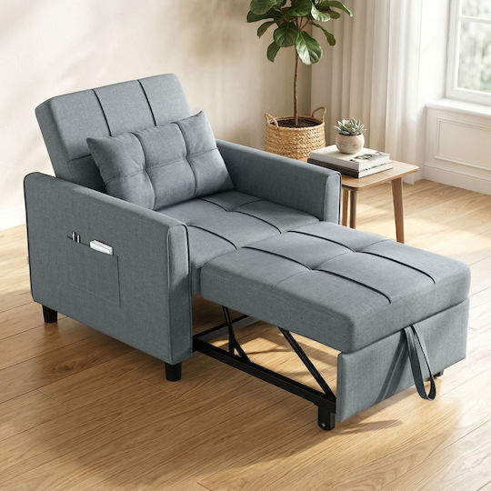 Relax Armchair Grey 69x82x85cm