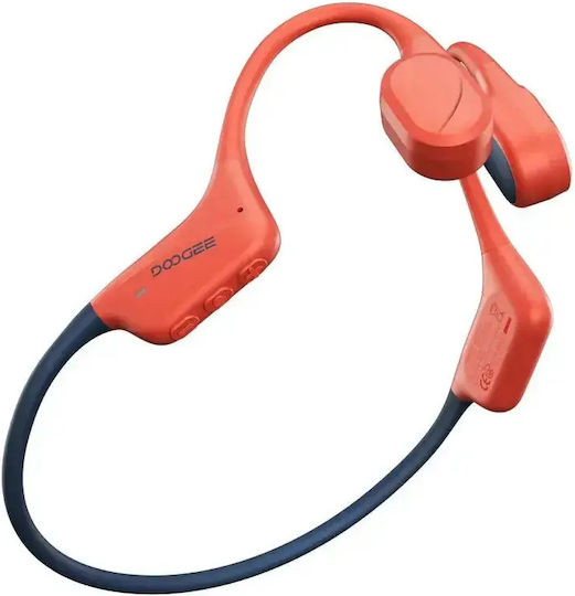 Doogee BoneBeat Swim Костнопроводими Bluetooth Безжични Слушалки с Устойчивост на Изпотяване Червени
