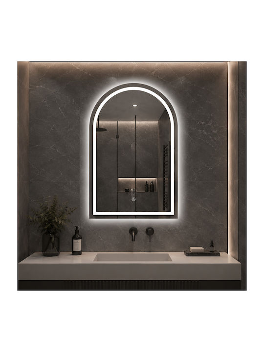 Futura Καθρεφτης Μπανιου Led Arch Design 90x60cm