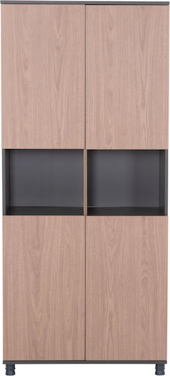 Етажерка Mavix Сив-орех 80x40x180см.