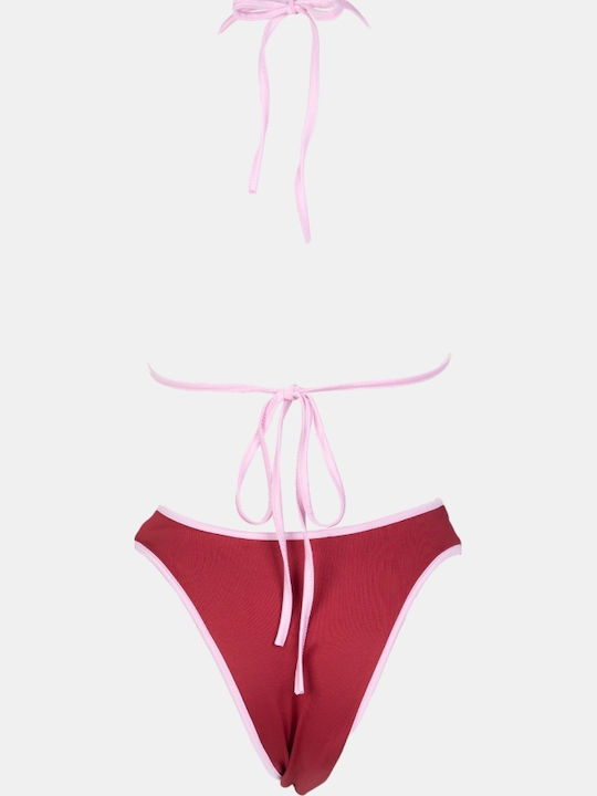 Set Bikini Triunghi Burgundy