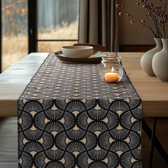 Beauty Home Ράνερ Scale Wave Luxury Γκρι 32x250εκ.