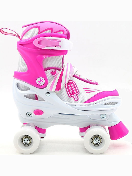 Athlopaidia 002.10320/K/38 Inline / Quad Adjustable Rollers Pink Children's