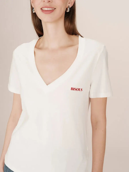 Καλοκαιρινό T-shirt Φόρεμα Ivory