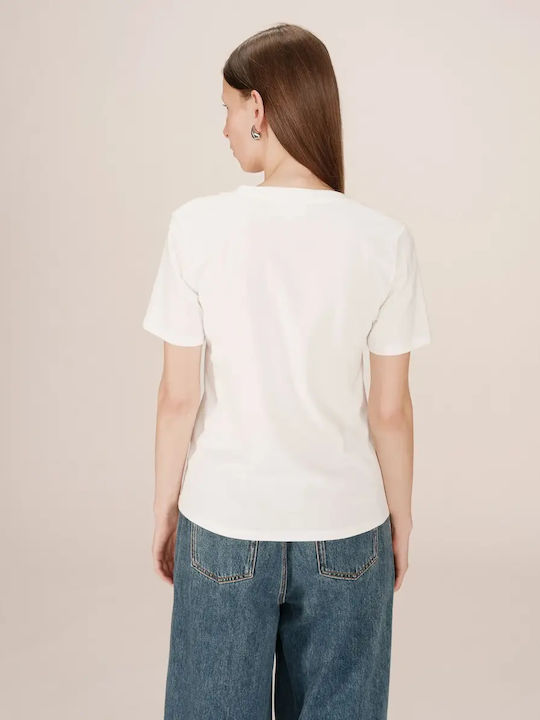 Καλοκαιρινό T-shirt Φόρεμα Ivory