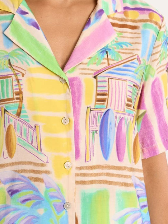 Langärmeliges Damenhemd Multicolor Maui