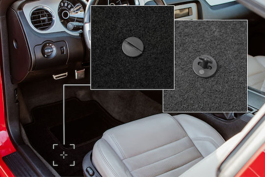 Schwarze Fahrer Fußmatte BMW X6 F16 SUV 2014-2020