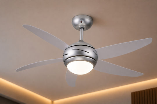 Gruppe L44001 Ceiling Fan 112cm with Light Transparent