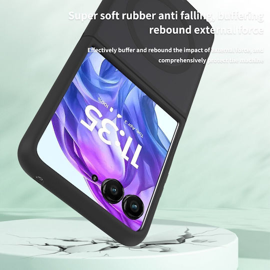 Magsafe Полупрозрачен Твърд Калъф Черен Motorla Razr 50 Ultra 5g Razr 70 Plus 5g
