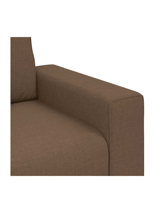 vidaXL Wohnzimmermöbel-Set 3-Sitzer & 2-Sitzer & Sessel Braun