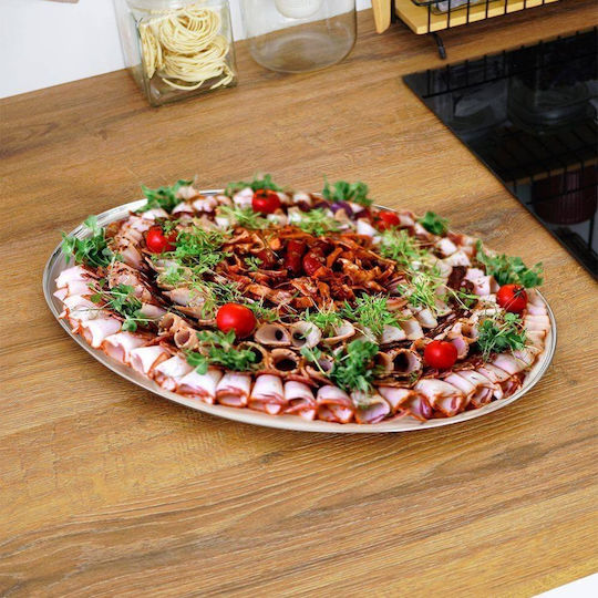 Excellent Houseware Metallic Serving Tray 3 Pieces