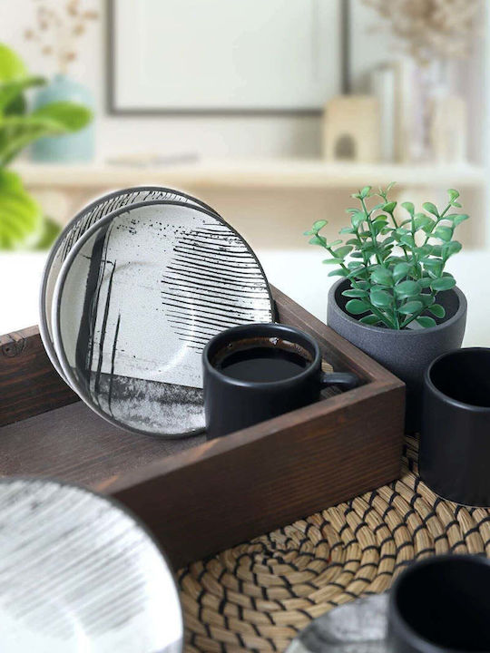 SteweHome Σετ Φλιτζάνια Καφέ Κεραμικά Πολύχρωμα 110ml 12τμχ