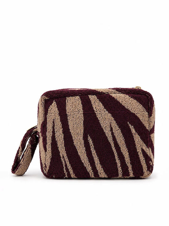 SugarFree Terrycloth Beach Bag with Toiletry Bag Red