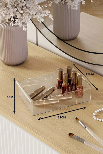 Stewehome Makeup Organizer Drawers Cosmetics Jewelry Perfumes Creams Serum Pink