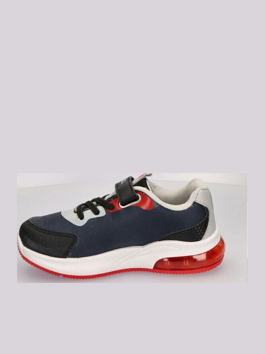 Spiderman Παιδικά Sneakers με Φωτάκια Μπλε