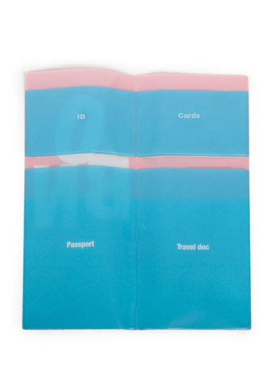 Reisepass-Tasche 23x5 Hellblau