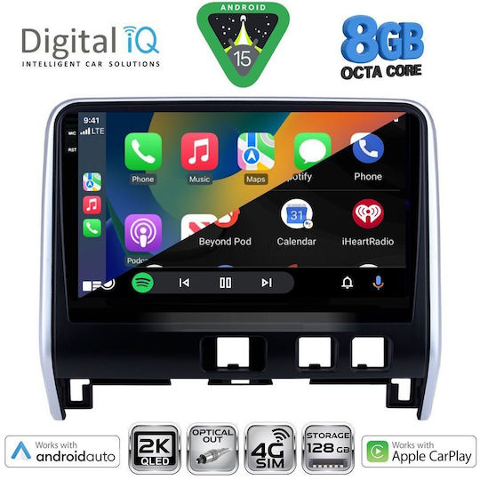 Digital IQ Car Audio System for Nissan Serena 2016-2022 (Bluetooth/USB/WiFi/GPS/Apple CarPlay/Android Auto) with 10" Touch Screen