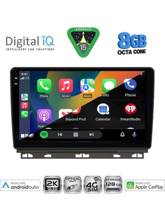 Digital IQ Car Audio System for Renault Clio / Captur 2019 (Bluetooth/USB/WiFi/GPS/Apple CarPlay/Android Auto) with 9" Touch Screen