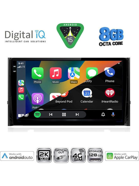 Digital IQ Car Audio System for Skoda Karoq / Kodiaq 2016 with Clima (Bluetooth/USB/WiFi/GPS/Apple CarPlay/Android Auto) with 10" Touch Screen
