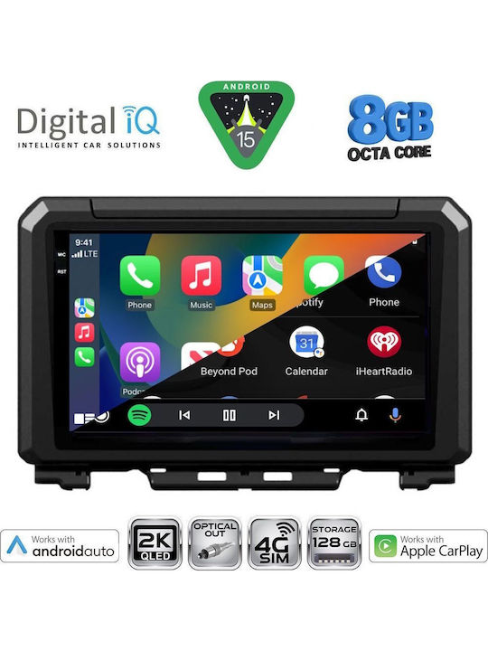 Digital IQ Car Audio System for Suzuki Jimny 2017 (Bluetooth/USB/WiFi/GPS/Apple CarPlay/Android Auto) with 9" Touch Screen