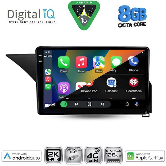 Digital IQ Car Audio System for Mercedes-Benz E Class 2009-2016 Bluetooth USB WiFi GPS Apple CarPlay Android Auto with 10" Touch Screen