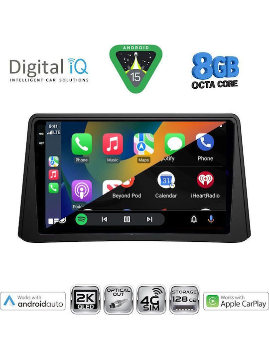 Digital IQ Car Audio System for Opel Mokka 2012-2015 Bluetooth USB WiFi GPS Apple CarPlay Android Auto with 9" Touch Screen