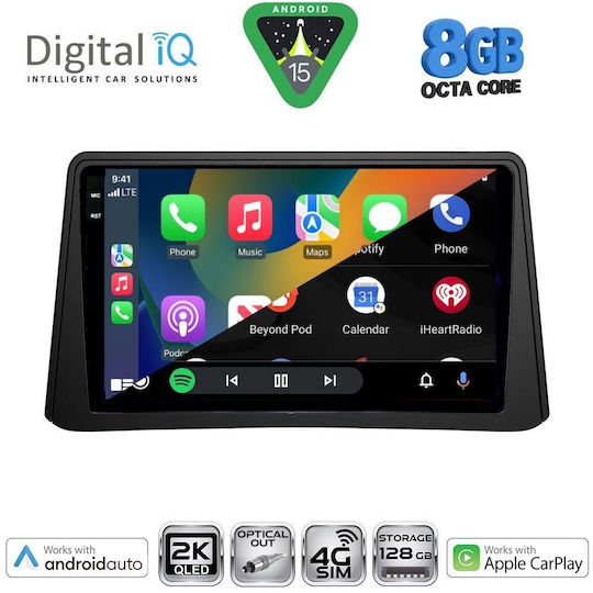 Digital IQ Car Audio System for Opel Mokka 2012-2015 Bluetooth USB WiFi GPS Apple CarPlay Android Auto with 9" Touch Screen