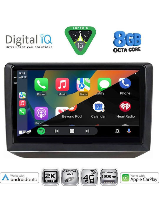 Digital IQ Car Audio System for Skoda Fabia 2008-2014 Bluetooth USB WiFi GPS Apple CarPlay Android Auto with 10" Touch Screen