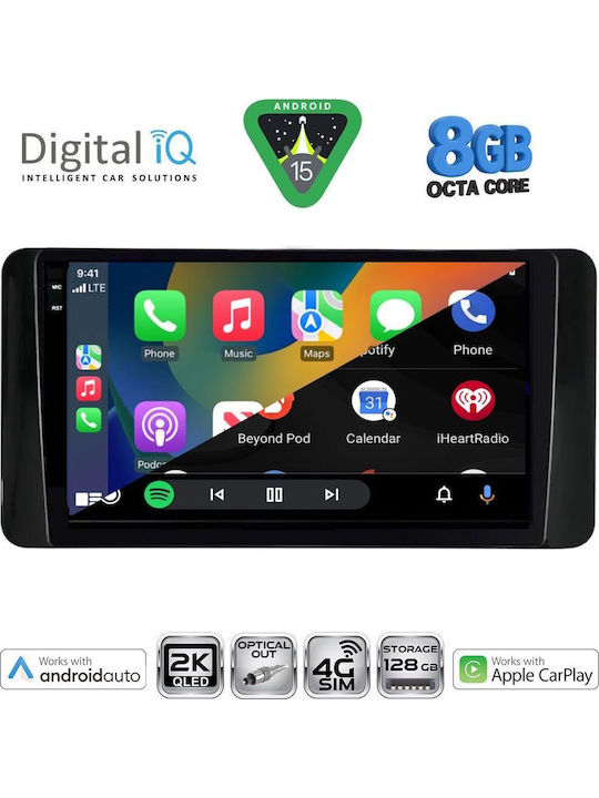 Digital IQ Car Audio System for Skoda Kamiq 2018 Bluetooth USB WiFi GPS Apple CarPlay Android Auto with 10" Touch Screen