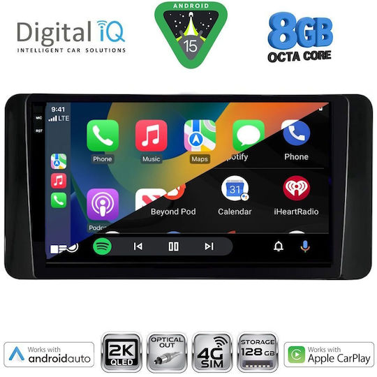Digital IQ Car Audio System for Skoda Kamiq 2018 Bluetooth USB WiFi GPS Apple CarPlay Android Auto with 10" Touch Screen