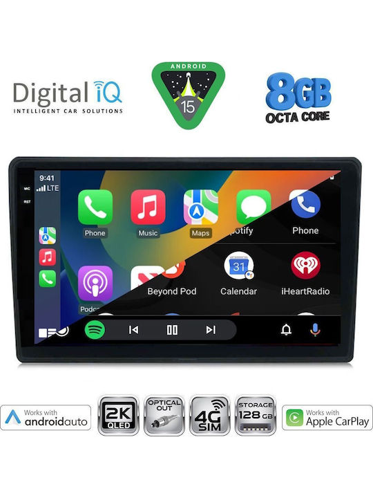 Digital IQ Car Audio System for Toyota Yaris 1999-2006 (Bluetooth/USB/WiFi/GPS/Apple CarPlay/Android Auto) with 9" Touch Screen