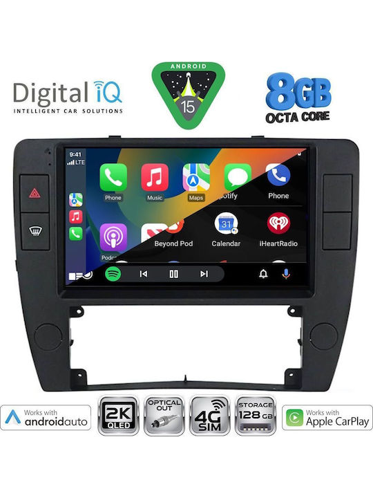 Digital IQ Car Audio System for Volkswagen Passat 2000-2005 Bluetooth USB WiFi GPS Apple CarPlay Android Auto with 9" Touch Screen