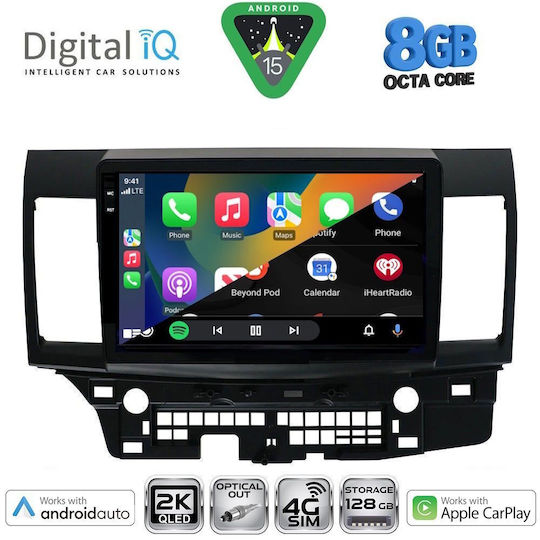 Digital IQ Car Audio System for Mitsubishi Lancer 2008-2017 (Bluetooth/USB/WiFi/GPS/Apple CarPlay/Android Auto) with 10" Touch Screen