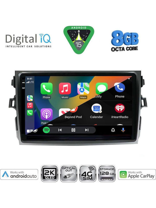 Digital IQ Auto-Audiosystem für Toyota Korolla 2006-2012 mit Touchscreen 9"
