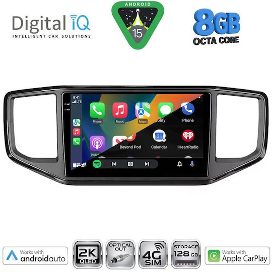 Digital IQ Car Audio System for Volkswagen Amarok 2017-2022 Bluetooth USB WiFi GPS Apple CarPlay Android Auto with 9" Touch Screen