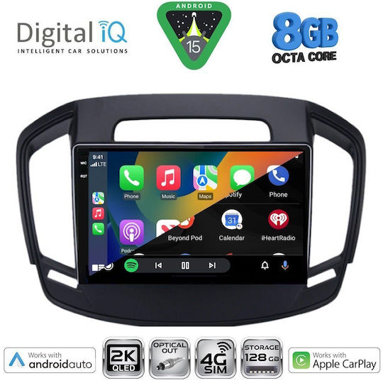Digital IQ Car Audio System for Opel Insignia 2014-2017 Bluetooth USB Wi-Fi GPS Apple CarPlay Android Auto with 9 Inch Touch Screen DIGITAL IQ BXK 20492 CPAA