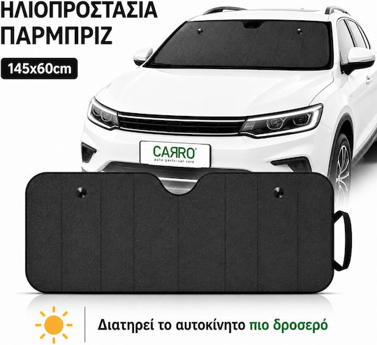 Carro Auto-Sonnenschutz für die Windschutzscheibe Innen mit Saugnapf 144x59cm