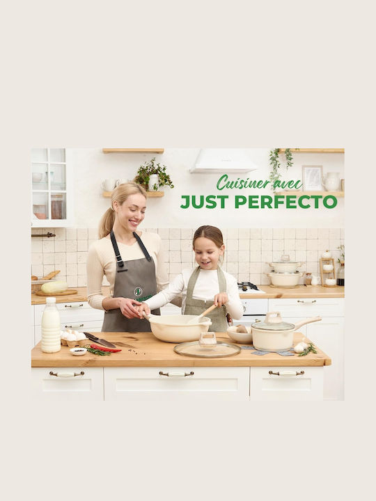 Just Perfecto Premium Cookware Set from Cast Aluminum with Ceramic Coating 13 Pieces