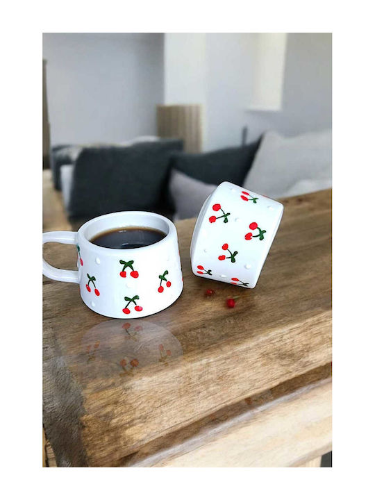 SteweHome SteweHome Weihnachtlicher Keramikbecher Weiß