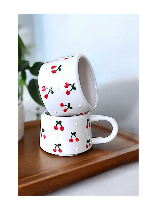 SteweHome SteweHome Weihnachtlicher Keramikbecher Weiß